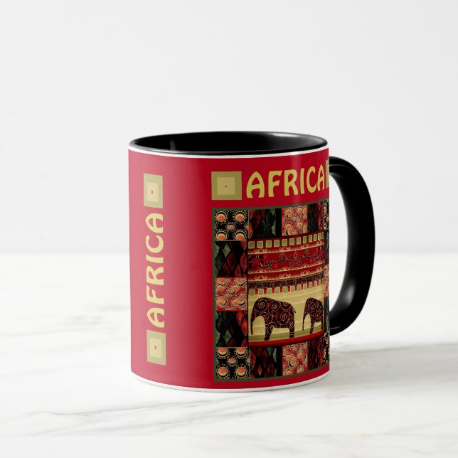 Taza parche africano (Anverso derecho)