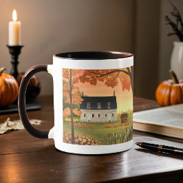 Taza Parche de calabaza otoñal para granjas de otoño |