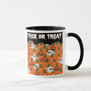 Taza Parche Halloween Ghosts Haunted Pumpkin
