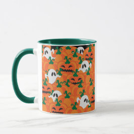 Taza Parche Halloween Ghosts Haunted Pumpkin