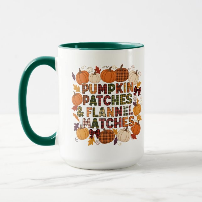 Taza Parches de calabaza y partidos de metralla - Otoño (Izquierda)
