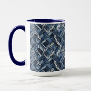 Taza Parches Y Frenas De Denim Con Problemas Oscuros