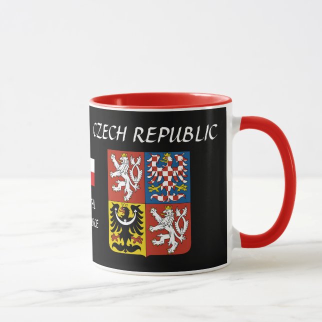 Taza Pardubice República Checa Escudo Mug (Derecha)