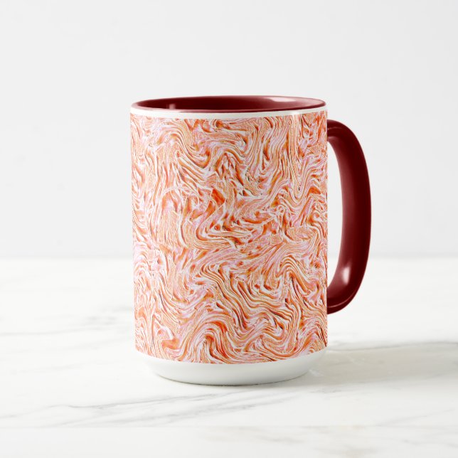Taza Parece texturado de pared, color salmón (Anverso derecho)