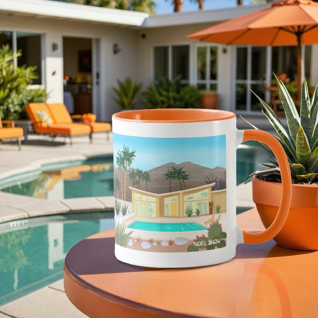 Taza Pared de la casa de la piscina Palm Springs Modern (Subido por el creador)