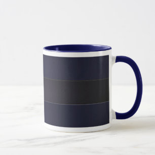 Taza Pared de la tira en azules marinos