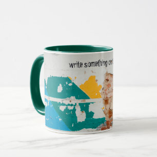 Taza Pared pintada de antaño con graffiti