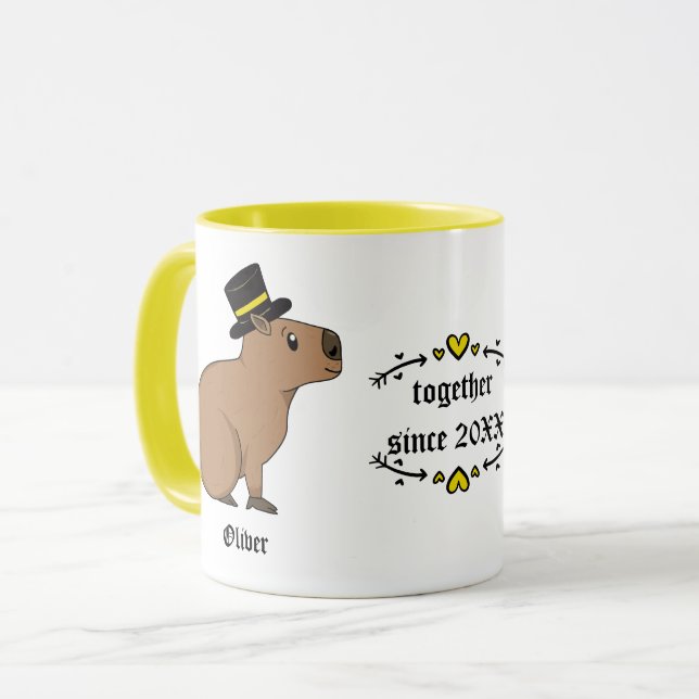 Taza pareja Capybara (Anverso izquierdo)