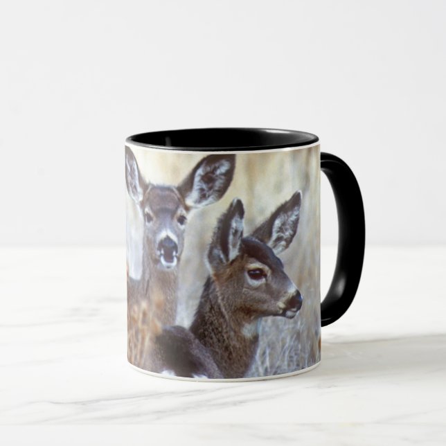 Taza Pareja de ciervos mulo salvajes | California (Anverso derecho)