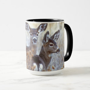 Taza Pareja de ciervos mulo salvajes   California