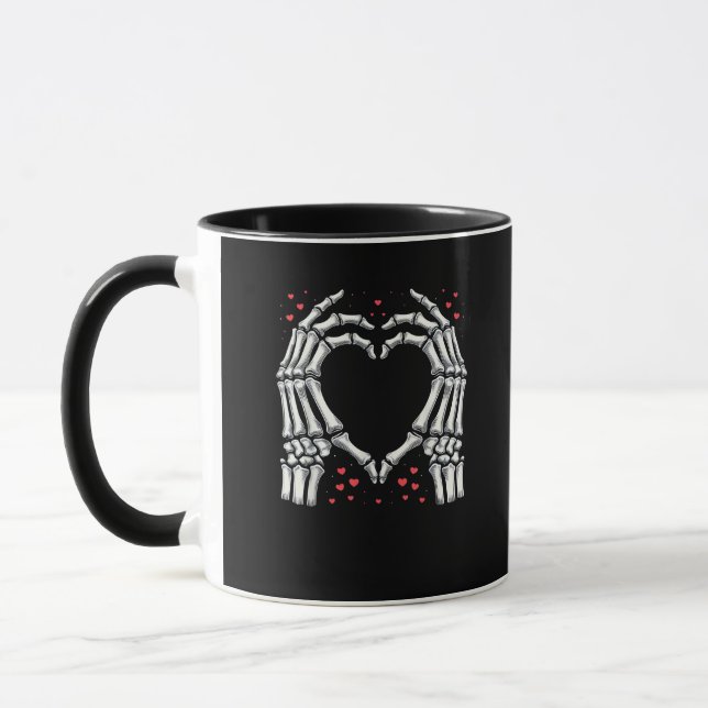 Taza Pareja divertida Día de San Valentín del corazón d (Izquierda)