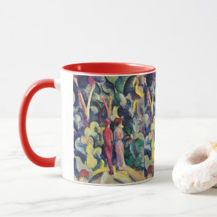 Taza Pareja en el camino del bosque de August Macke