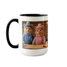 Taza Pareja Oso Acogedor | La Familia Frosty