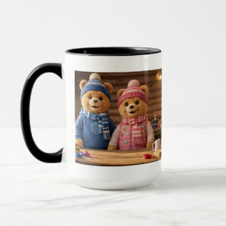Taza Pareja Oso Acogedor | La Familia Frosty