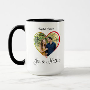 Taza Pareja Personalizada Fecha de Boda Aniversario 
