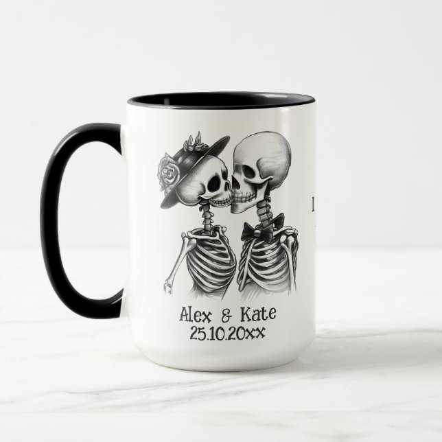 Taza Pareja Skeleton (Izquierda)