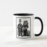 Taza Pareja Skeleton - Mug<br><div class="desc">Una imagen vintage manipulada digitalmente basada en una obra creada por José Guadalupe Posada (1852-1913),  famoso por sus imágenes del "Día de los Muertos".</div>