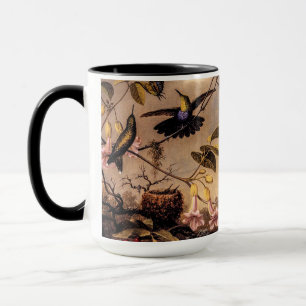 Taza Pareja vintage de Hummingbirds