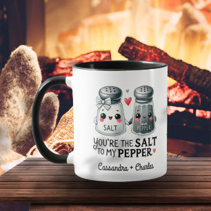 Taza Parejas divertidas dan "sal a mi morrón" personali