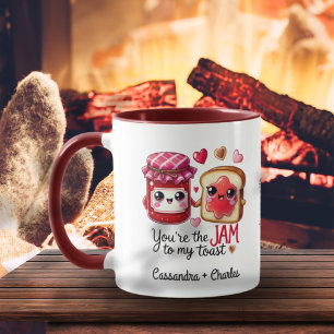 Taza Parejas personalizados Cita graciosa "Atasco a mi
