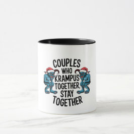 Taza Parejas Que Krampus Juntos Permanecen Juntos NAVID