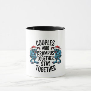 Taza Parejas Que Krampus Juntos Permanecen Juntos NAVID