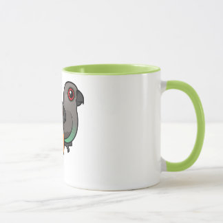 Taza pares Rojo-hinchados del loro