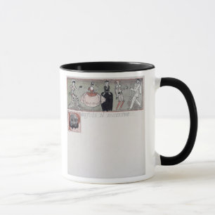 Taza "Parfois IL m'arrive" (tinta y w/c en el papel)
