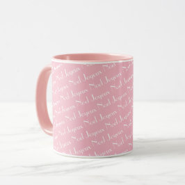 Taza París Feliz Navidad francesa Joyeux Noel Pink Mug