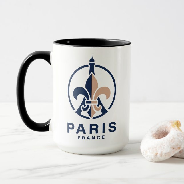 Taza Paris France Europe (Con donut)