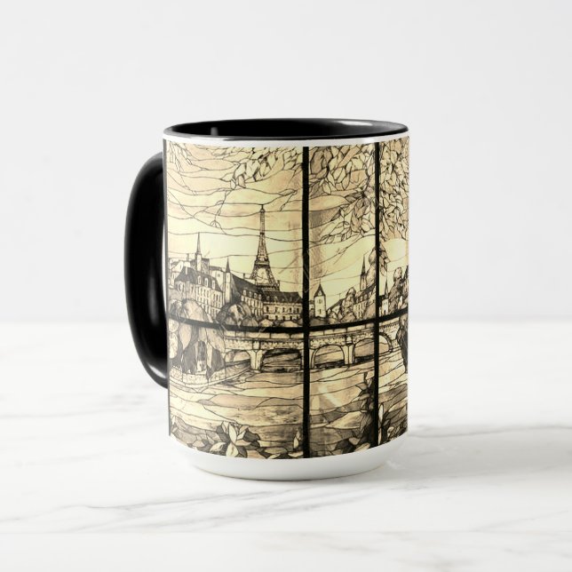 TAZA PARÍS, FRANCIA CRISTAL NEUTRAL (Anverso izquierdo)