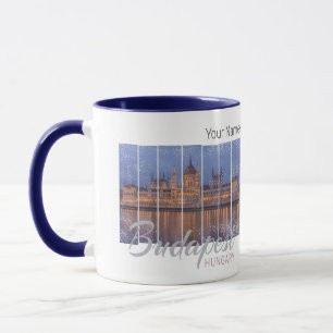 Taza Parlamento de Budapest Hungría Vintage Panorama