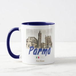 Taza Parma Emilia-Romagna Italia Vintage Souvenir
