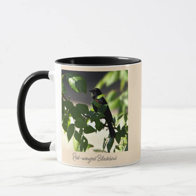 Taza Paro de ave negra de ala roja (Izquierda)