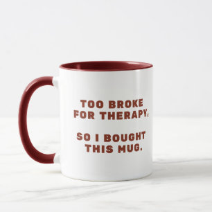 Taza paro de cita relativa para mug de cita millennial-