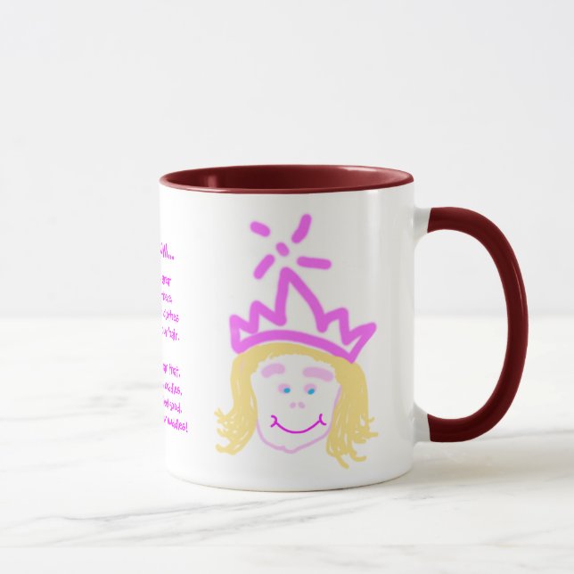 Taza Paro de la princesa del día de la madre (Derecha)