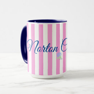 Taza Paro de rayas rosadas de Norton Commons