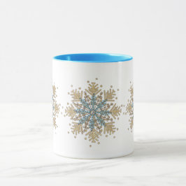 Taza Paro de Snowflake de la temporada de acobardamient