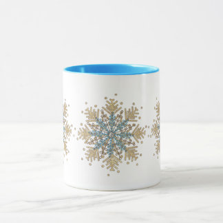 Taza Paro de Snowflake de la temporada de acobardamient