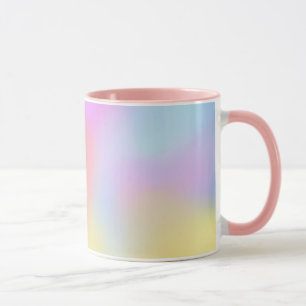 Taza paro en la nube de arco iris