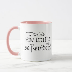 Taza Paro rosa igual de creado