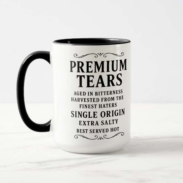 Taza Parodia de lujo Premium Tears™ (Izquierda)
