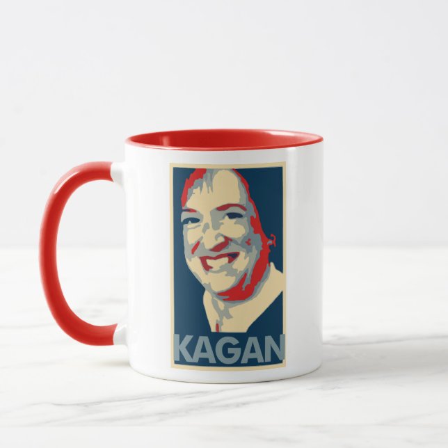 Taza Parodia política del poster de Elena Kagan (Izquierda)