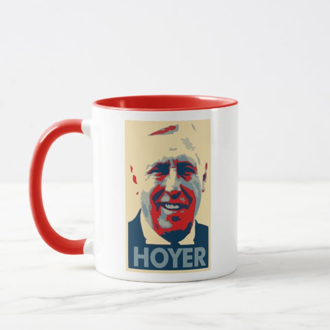 Taza Parodia política del poster de Steny Hoyer (Izquierda)