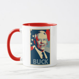 Taza Parodia política del poster del dólar de Ken