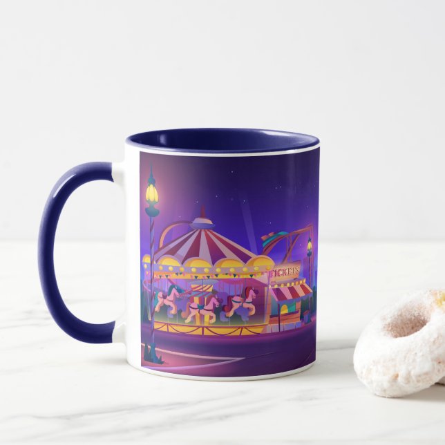 Taza Parque de diversiones (Con donut)