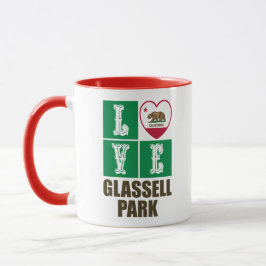 Taza Parque de Glassell Heart de Bandera Estatal de la 