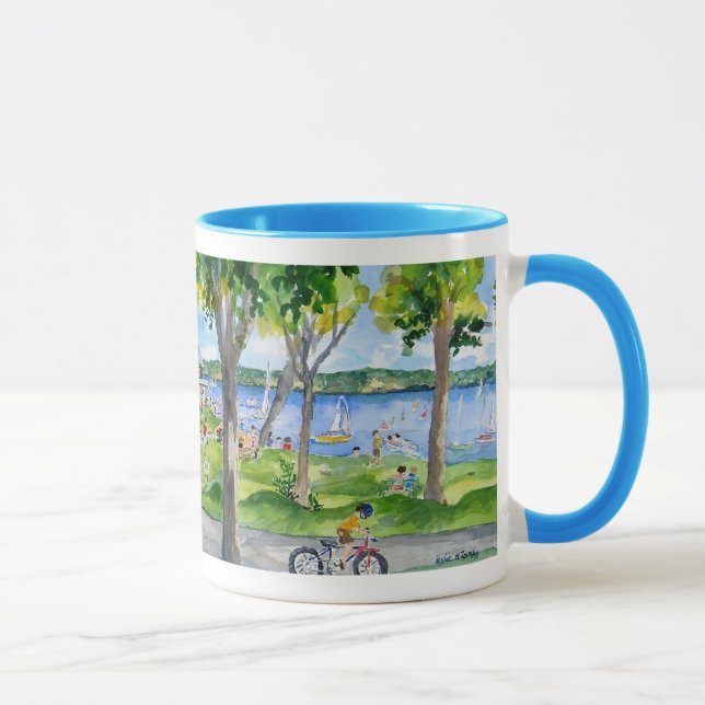 Taza Parque de Miller y lago Chautauqua (Derecha)