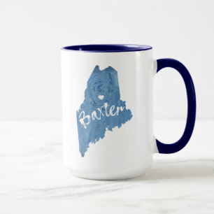 Taza Parque Estatal Baxter Maine Wood Grain