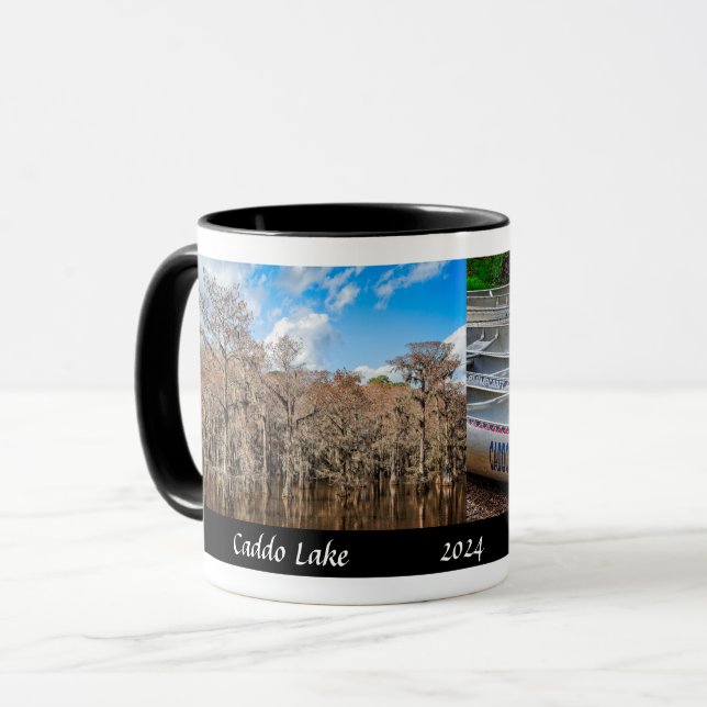 Taza Parque Estatal Caddo Lake, Cypress Trees - Diseñad (Anverso izquierdo)